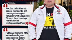 FORMASI Desak Polda Jabar Ambil Alih Kasus PDAM Tirta Jati, KPK Diminta Awasi Seleksi Direksi