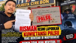 Bantah Tanda Tangani Kuitansi Rp165 Juta, Risman Adukan Dugaan Pemalsuan ke Polresta Cirebon